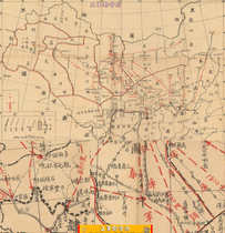 (Map) High-definition schematic map of Mongolian roads in the Qing Dynasty