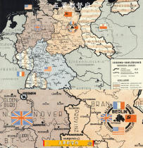 (Map)JPG High-definition diagram of the situation in Europe after the end of World War II (1945)