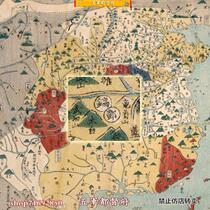 (Map) Japanese-painted high-definition schematic map of the situation of various countries in the Spring and Autumn Period