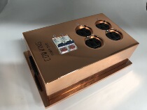 Red copper plug-in emission burning class with ABL switch 4 Watt ancient river CM power supply row plug power sub-plug