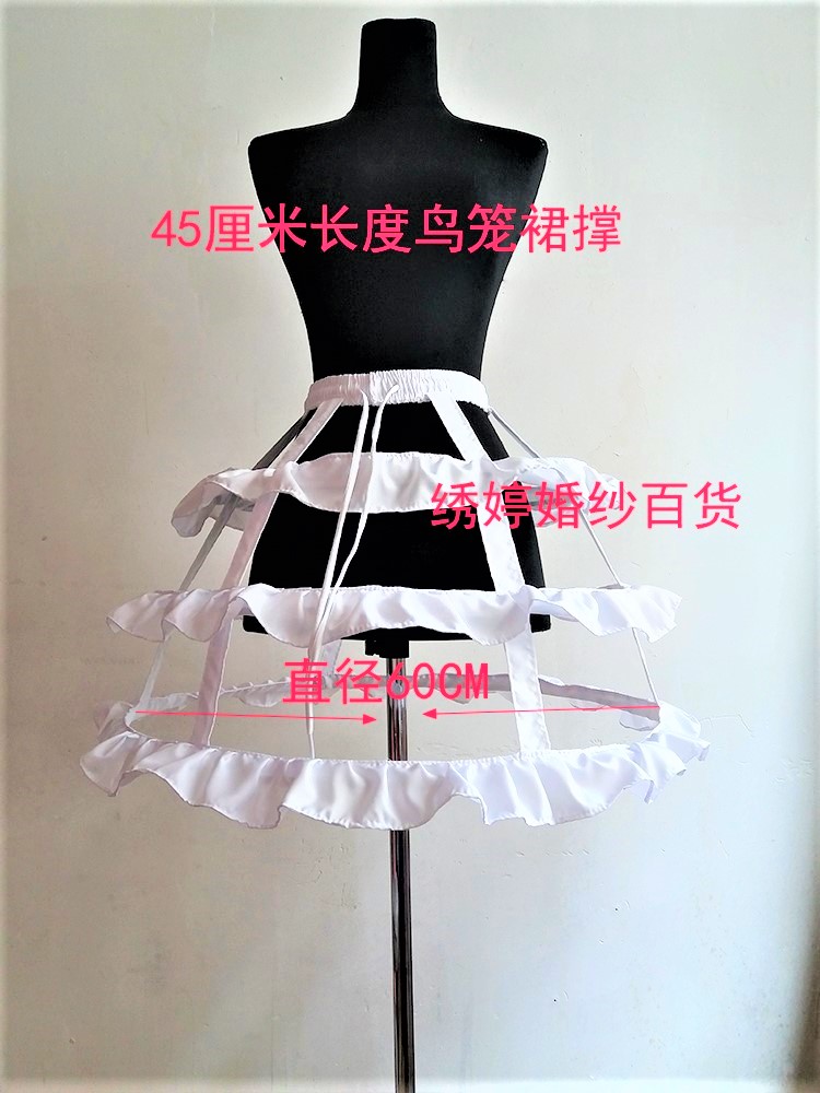 lolita spring summer autumn winter hollowed-out lotus leaf side bird cage fish bone skirt brace cosplay violent black and white dress brace