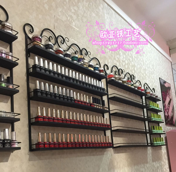 Nail giá treo Tường sơn móng tay kệ rèn sắt sơn móng tay lưu trữ hiển thị nội dung son môi lưu trữ kệ