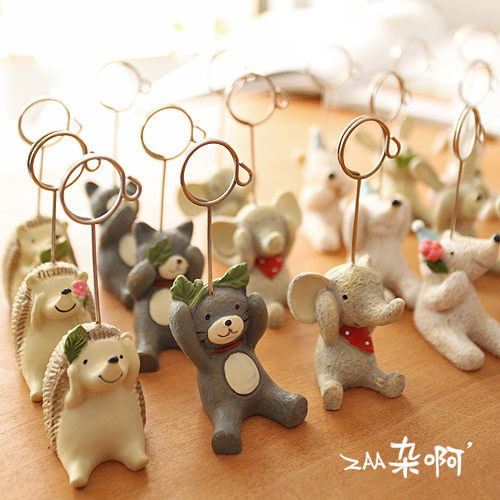 Miscellaneous Ah three series second season cute creative super cute animal Photo clip Message clip Post-it note clip