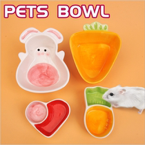 Ceramic Pet Bowl Rabbit Carrot Loving ceramic Bowl Bin Rat food Household Goods Mini Dog Cat Bowl