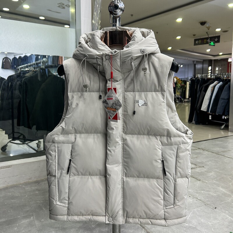 【Brand List】Down Vest! Super Good Quality! Versatile for Wearing Outside! Men's Autumn and Winter down Hooded Vest