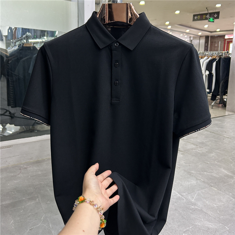 【Dujia】Sheep Wool + Cotton! Rare Black Color! Urban Fashion! Brand-Cut-Label Men's Business Tops