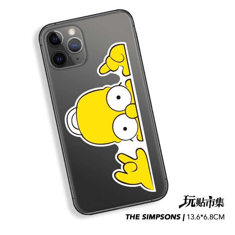 Personality cartoon Simpson stickers travel suitcase suitcase trolley sticker mobile phone computer waterproof sticker 492