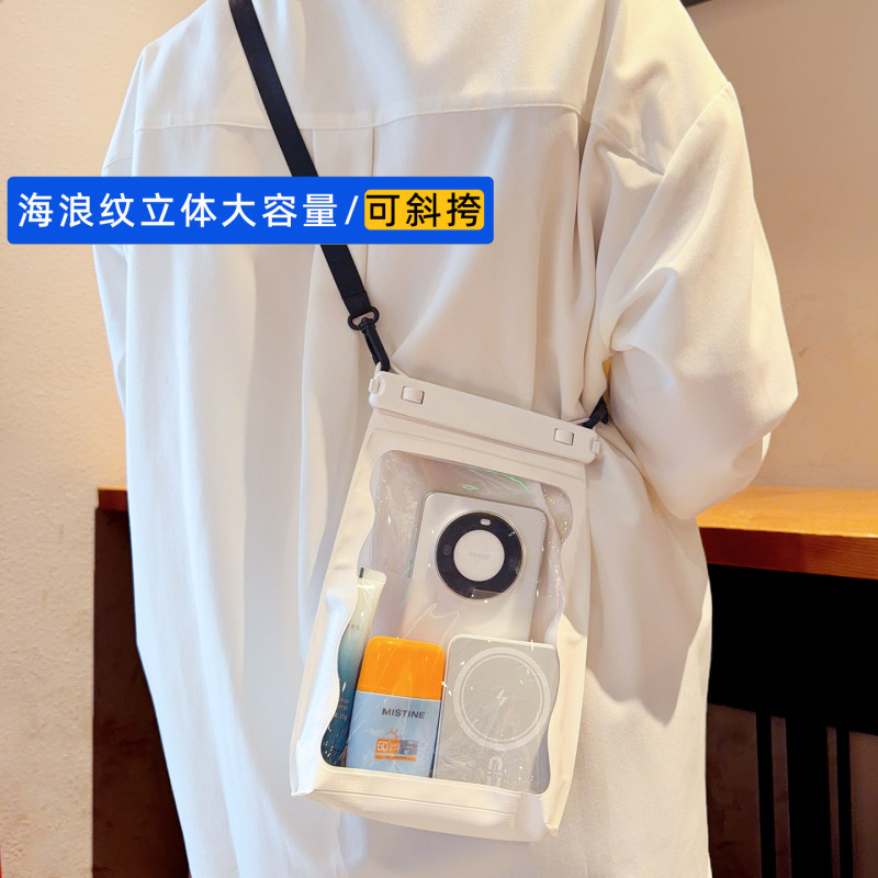 Large-Capacity Mobile Phone Waterproof Bag with Touch Screen for Taking Pictures, Cross-Body Beach Bag, Swimming and Diving Sealed Case, Rafting Equipment