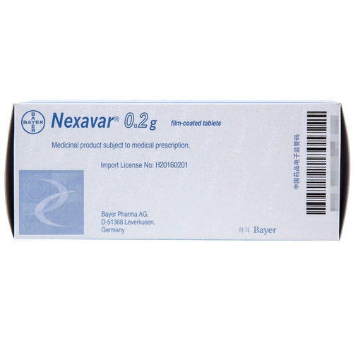 多吉美 Дорги толуол сульфоновая кислота Соррафени нянки таблетки 0,2 г*60 таблетки/коробка распространенной почечной карциномы, первичный рак печени