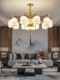 New Chinese-Style Living Room Chandelier, All-Copper Solid Wood Ceiling Fan Light, 2026 New Model Dining Room Bedroom Light, Invisible Electric Fan Chandelier