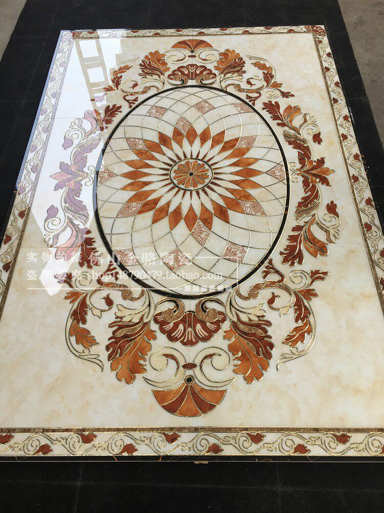 European - style living room restaurant with tile tile tile tile floor tile tile floor tile enters the masalt carpet blossom 800