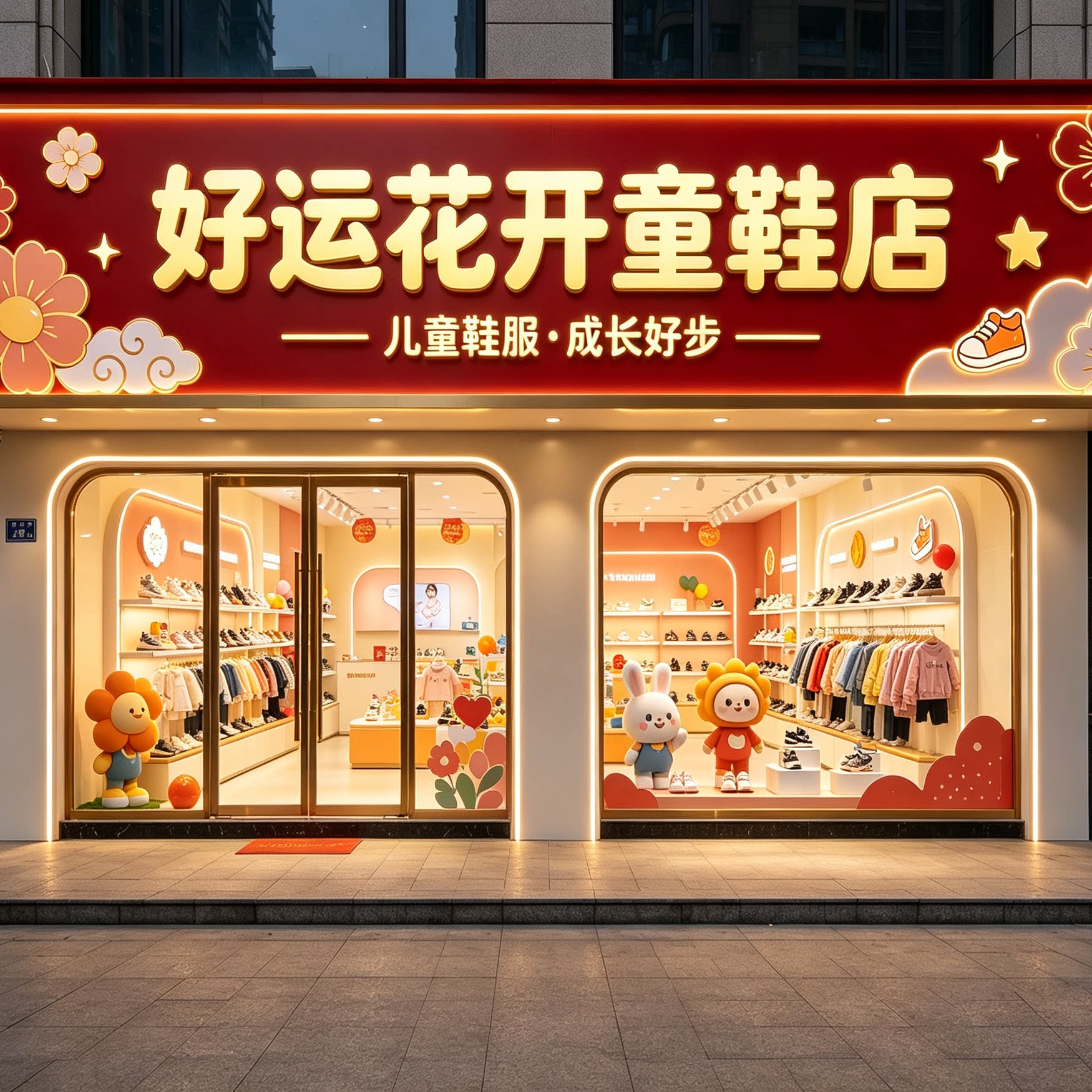 好运花开企业店的LOGO