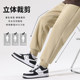 Casual Pants for Boys 2025 Spring and Autumn New American Style Heavyweight Jogger Pants for Teenagers Loose Sports Basketball Sweatpants C