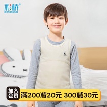 Boys thickened velvet warm vest worn inside childrens autumn and winter waistcoat Boys 12 middle and large children base waistcoat 15 years old