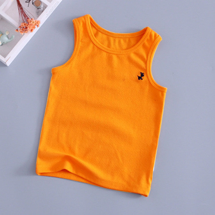 . Childrens vest nam bông cô gái nhỏ bé vest đồ lót mỏng vào mùa xuân và mùa thu mặc dưới cùng của từ này.