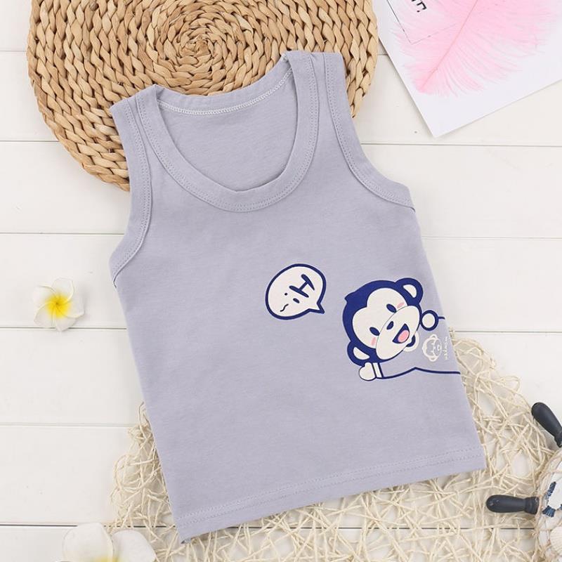 . Sling sơ sinh thoải mái cho trẻ em Hàn Quốc phiên bản của vest mềm tay giữa con T-shirt mùa hè sản phẩm mới nam và cô gái nhỏ.