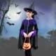 . Halloween mới cho trẻ em trang phục phù thủy trang phục cho bé trai và bé gái áo choàng áo choàng phù thủy trang phục công chúa phù thủy - Trang phục