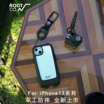 Japanese rootco is suitable for iphone13 mobile phone shell all-inclusive new Apple 13promax anti-fall mini tide brand