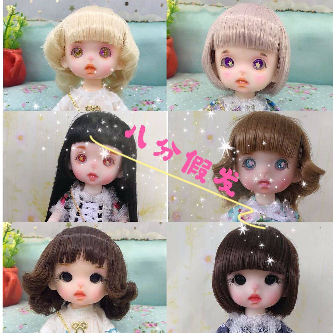 New 80% doll wig high temperature silk custom Barbie replacement available