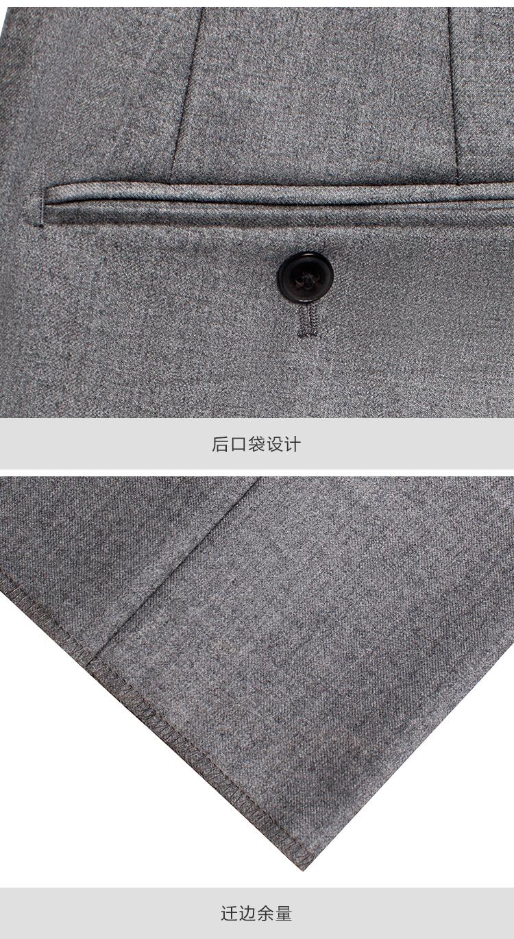 Mans Brighton Grey quần nam kinh doanh lỏng nam phù hợp với quần phù hợp với quần phù hợp với quần D744022 quan tay nam