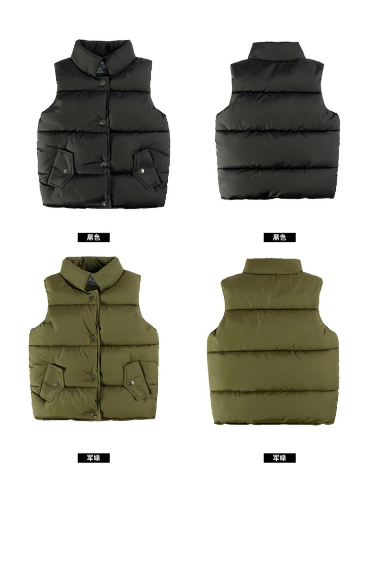 Quần áo bé trai cotton vest mùa thu đông trẻ em vest dày trong bé trai mùa đông phiên bản hàn quốc 2018 mới 10 sỉ quần áo trẻ em