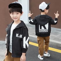  Childrens clothing boys thickened jacket spring 2021 new Zhongda boy boys jacket baseball suit Korean version of the foreign trend