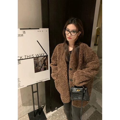 Hhyii Teddy Club Black Murb Jacket Женская зимняя имитация