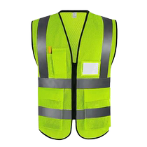 MNSD multi-pocket reflective safety vest cycling outdoor construction road vest driving reflective clothing