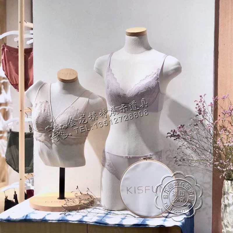 Underwear underwear semi - body model props packed underwear bra models lace cloth female body models props
