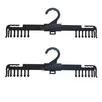 Comb type men's underwear hanger plastic black men's underwear display pants clip hanger with teeth men's underwear rack
