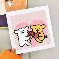 【Love Puppy】 Пластическая рама 17*17 см+ пакет инструментов