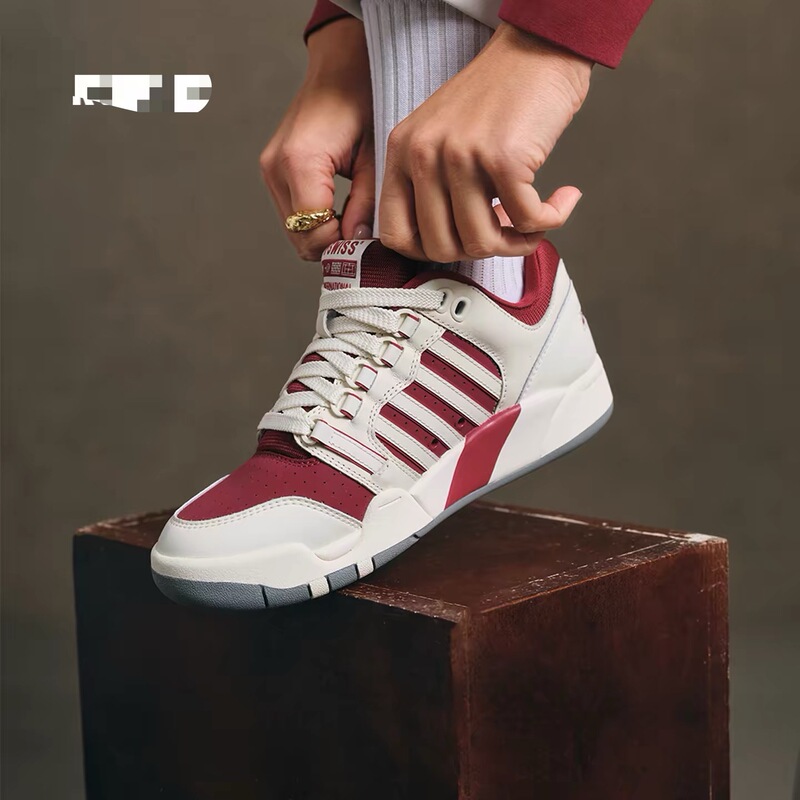 [New Year Limited] Kswiss Sneakers Unisex New Model Grand Slam Shoes Red Casual Shoes 9280