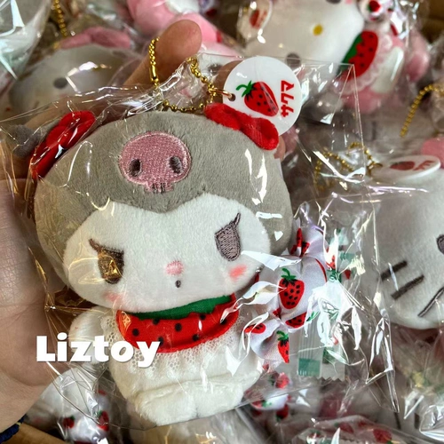 Sanrio, японская оригинальная клубника, плюшевая подвеска
