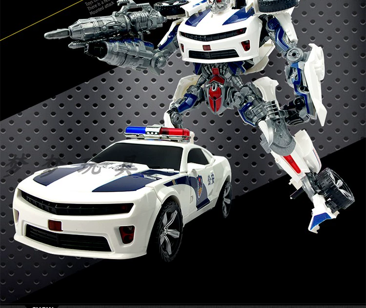 Tấn Giang Chính hãng Optimus x Wars Transformers Robot Police Car SWAT Police Car Model Toy Boy - Gundam / Mech Model / Robot / Transformers