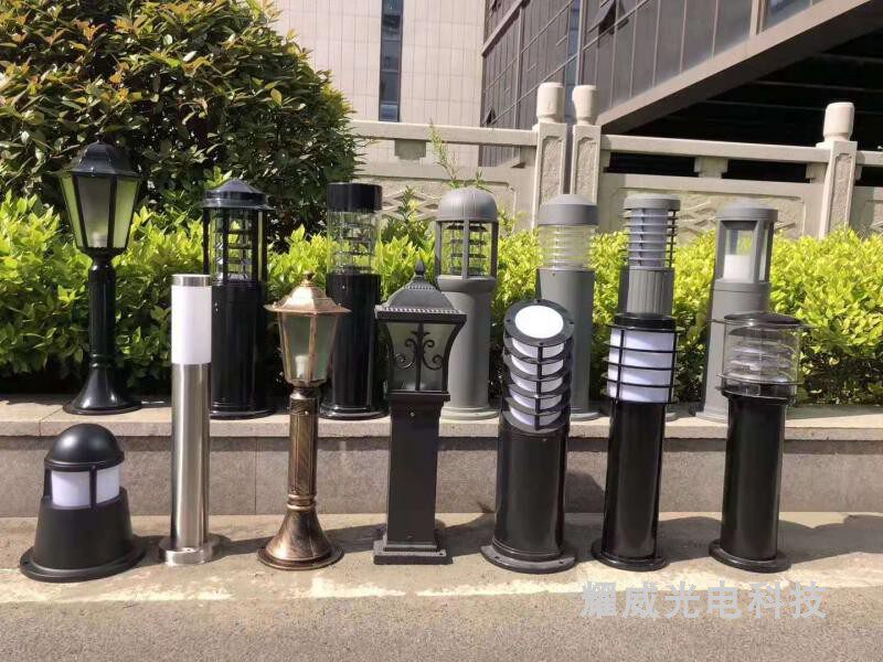 Waterproof outdoor street lamp minimalist court light garden view lamp outdoor floor lamp LED solar plug-in buried lamp