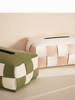 Checkerboard Pattern Light Luxury Woven Leather Tissue Box, High-End Modern Living Room Home Decoration, Creative Car Tissue Box