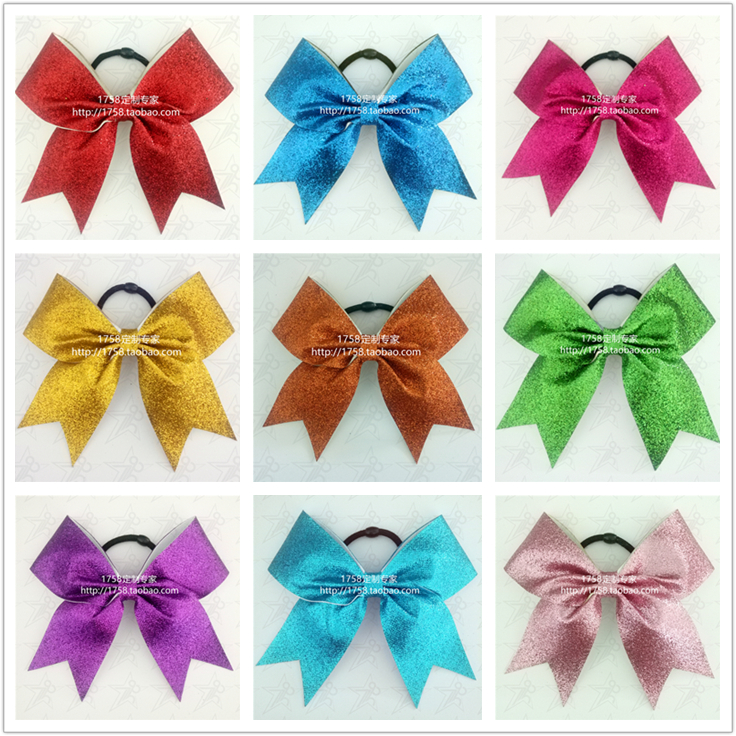 Professional custom-made La La fuck headdress Lara fuck head flower cheerleader bow Cheerleader hair ornament