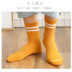Vớ cotton Langsha nữ phiên bản Hàn Quốc của ULzzang mùa xuân và mùa thu trong mẫu ống cotton mùa hè gió đại học vớ Hàn Quốc mỏng - Vớ bông vớ ngắn Vớ bông