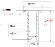 Rivets creux en laiton 3*0 2*3 5 longs 21 yuans 1 000 pièces en stock dépôt 80 000