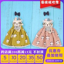 DBS Blythe Little Rag Doll cat print dress headgear az Lijia little doll dress