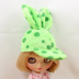 Blythe Little Doll Hat Plush Rabbit Ear Cap Vải nhỏ Dress Up Phụ kiện búp bê nga Búp bê / Phụ kiện