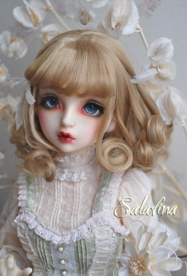 SALA bjd wig SD DD doll high wig wig 3 min 4 min cloth Ouo fan short curly
