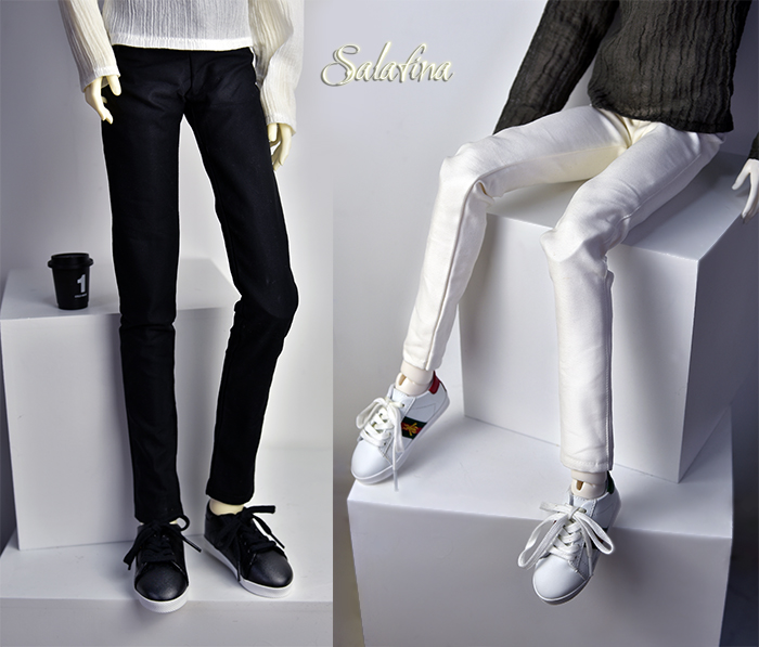 SALA bjd doll clothes sd daily recommended pants black and white 3 points uncle Cheng Chong Popo68