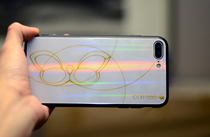 Half Cup cat catfeel iPhone X laser glass case iPhone8p Aurora phone case