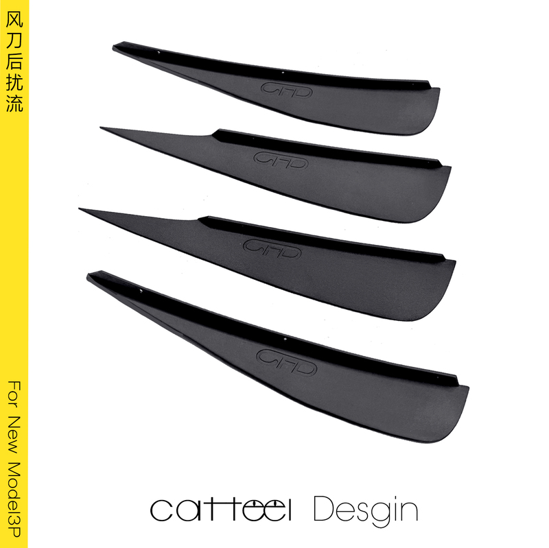 Catfee (Cdf) New Model 3 3P Wind Knife Rear Spoiler Rear Lip Spoiler Rear Lip Modification