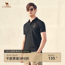 Camel mens 2021 summer new short-sleeved Polo shirt mens business casual lapel t-shirt half-sleeve top tide