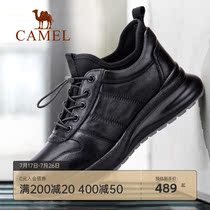 Camel mens shoes Autumn new leather mens casual shoes fashion shoes Korean leather shoes fashion sneakers men