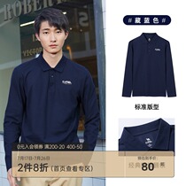 Camel mens spring and autumn new lapel mens top business casual simple solid color polo shirt mens long-sleeved t-shirt