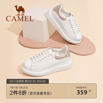 (Camel Camel) womens shoes autumn 2021 new casual thick soleplate shoes women flat white shoes women