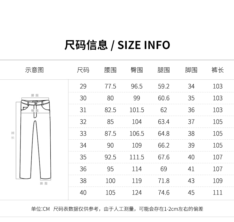 骆驼 男装 水洗直筒牛仔裤 图8